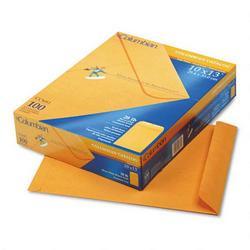 Westvaco Catalog Envelopes, 28-lb. Kraft, Gummed Flap, 10 x 13, 100/Box (WEVCO681)
