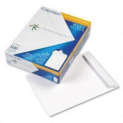 Westvaco Catalog Envelopes, 28-lb. White Wove, Grip-Seal, 9 x 12, 100/Box (WEVCO920)