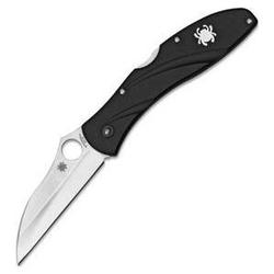 Spyderco Centofante 4, Black Frn Handle, Wharncliffe Blade, Plain