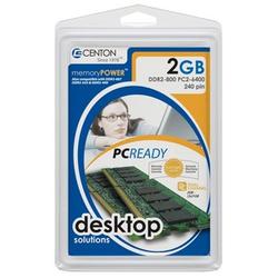 Centon Electronics Centon 2GB DDR2 SDRAM Memory Module - 2GB (2 x 1GB) - 800MHz DDR2-800/PC2-6400 - DDR2 SDRAM - 240-pin DIMM