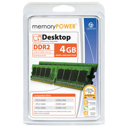 Centon Electronics Centon 4GB KIT PC2-6400 (800MHz) DDR2 DIMM Memory