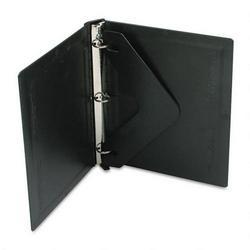 Wilson Jones/Acco Brands Inc. Century Molded Plastic Ring Binder, 11 x 8-1/2, Metal Hinges, 1 Cap., Black (WLJ36714)