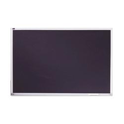 QUARTET Chalk board, Aluminum Frame, 4'x6', Black (QRTECA406B)