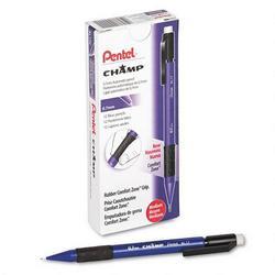 Pentel Of America Champ® Mechanical Pencil, 3mm Fixed Sleeve, .7mm Lead, Blue Barrel (PENAL17C)