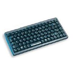 CHERRY Cherry Slim Ultra-low-profile Compact Keyboard - USB, PS/2 - 86 Keys - Black
