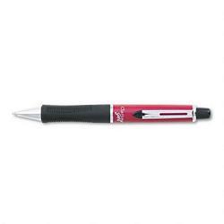 Pentel Of America Clarius™ Gel Roller Ball Pen, 1.0mm Point, Refillable, Black Ink, Red Barrel (PENK610BA)