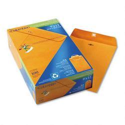 Westvaco Clasp Envelopes, Recycled Kraft, 9 x 12, 100/Box (WEVCOR90)