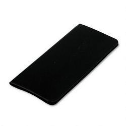 Samsill Corporation Classic™ Vinyl 96 Cap. Business Card File with Stitch Edge, 10-1/8x4-1/2, Black (SAM81140)