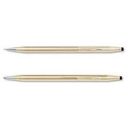A.T. Cross Company Classic® Century® Ballpoint Pen and Pencil, 14Kt. Gold Filled, Set (CRO150105)