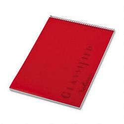 Tops Business Forms Classified™ Ruby Red Cover Notebook, 8-1/2x11-3/4, Legal Rule, 70 Sheets (TOP73601)