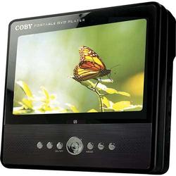 COBY ELECTRONICS Coby 7 Portable Tablet DVD Player w,/Headrest Mounting Bag