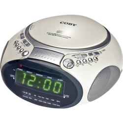 Coby Electronics CD Player Clock Radio - LED