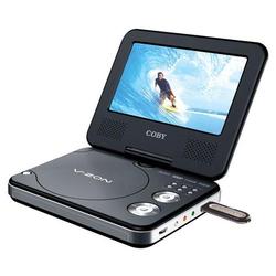 Coby Electronics TF-DVD7377 Portable DVD Player - 7 Active Matrix TFT LCD - DVD-RW, DVD+RW, CD-RW, Secure Digital (SD), MultiMediaCard (MMC) - DVD Video, JPEG,