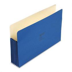 Wilson Jones/Acco Brands Inc. ColorLife® Recyc. File Pockets, Legal Size, 5-1/4 Exp., Dark Blue, 10/Box (WLJ76BL)