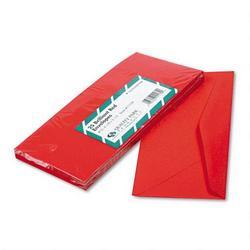Quality Park Products Colored Envelopes, #10 Red, 4-1/8 x 9-1/2, 25/Pack (QUA11134)