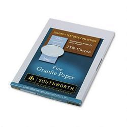 Southworth Company Colors+Textures Collection® Blue Granite Paper, 8-1/2x11, 24-lb., 80 Sheets/Pack (SOUP944C)