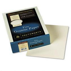 Southworth Company Colors+Textures Collection® Ivory Granite Paper, 8-1/2x11, 24-lb., 500 Sheets/Bx (SOU934C)
