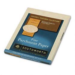 Southworth Company Colors+Textures Collection® Parchment Paper, 8-1/2x11, Copper, 24-lb., 80/Pack (SOUP894C)