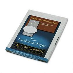 Southworth Company Colors+Textures Collection® Parchment Paper, 8-1/2x11, Gray, 24-lb., 80/Pack (SOUP974C)