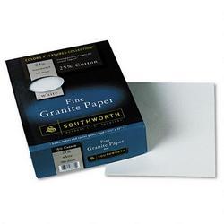 Southworth Company Colors+Textures Collection® White Granite Paper, 8-1/2x11, 24-lb., 500 Sheets/Bx (SOU924C)