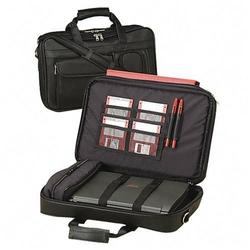 Compucessory Deluxe Laptop Bag - Clam Shell - PVC - Black