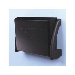 Deflecto Corporation Confidential Pocket™ Wall/Partition/Desktop File, Letter/Legal/A4 Size, Black (DEF694504)