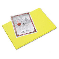 Riverside Paper Construction Paper, Yellow, 12 x 18, 50-Sheet Pack (RIV03616)