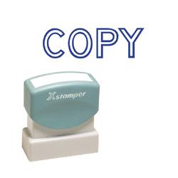 Shachihata Inc. U.S.A. Copy Ink Stamp, 1/2 x1-5/8 , Blue (SHA1006)