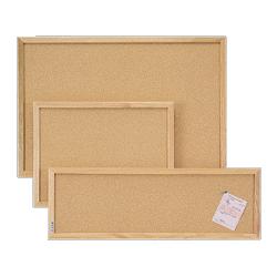 QUARTET Cork Board, 2'x1-1/2', Oak Frame (QRTS771)
