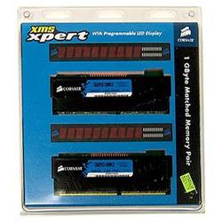 Corsair XMS 1GB DDR SDRAM Memory Module - 1GB (2 x 512MB) - 400MHz DDR400/PC3200 - Non-ECC - DDR SDRAM - 184-pin