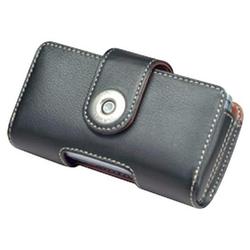 Covertec Horizontal PDA Case - Top Loading - Belt Clip - Leather - Black