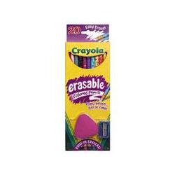 Binney And Smith Inc. Crayola Erasable Colored Pencils, 20 Colors per Set (BIN684423)