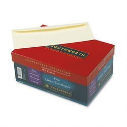 Southworth Company Credentials Collection® Fine Linen #10 Envelopes, 25% Cotton, Ivory, 250/Box (SOUJ56410)