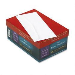 Southworth Company Credentials Collection® Fine Linen #10 Envelopes, 25% Cotton, White, 250/Box (SOUJ55410)