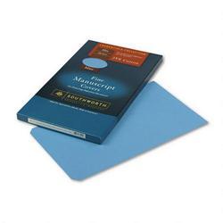 Southworth Company Credentials Collection® Fine Manuscript Covers, 30-lb., Blue, 9x15-1/2, 100/Box (SOU41S)