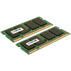 CRUCIAL TECHNOLOGY Crucial 4GB kit (2GBx2), 200-pin SODIMM, DDR2 PC2-5300 Memory Module - CT2KIT25664AC667