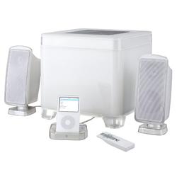 Cyber Acoustics A-210 Multimedia Speaker System - 2.1-channel - Pearl White