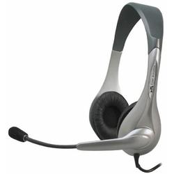 Cyber Acoustics AC-201 Headset - Over-the-head - Silver