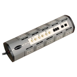 Cyber Power CyberPower 1010HT 10-Outlet Home Theater Surge Suppressor 4200 Joules 15A RJ11/Coax(3)/RJ45 EMI/RFI - Signal Scrubber - Lifetime Warranty