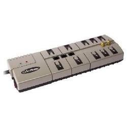 Cyber Power CyberPower Office Professional 1080TP-W 3600J 10-Outlet Surge Suppressor - Receptacles: 10 x NEMA 5-15R - 3600J