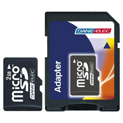 Dane-Elec Memory Dane-Elec 2GB microSD Secure Digital SD Card