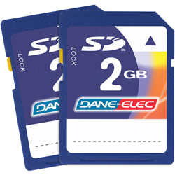 Dane-Elec Memory Dane-Elec 4GB (2 X 2GB) SD Secure Digital Card Kit