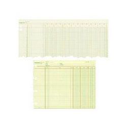 Rediform Office Products Debit/Credit 14-Column Balance Sheets, 4-Hole, 2-Sided, 11 x17 , 100 Sheets/Pack (RED18814)