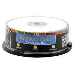 Delkin Archival Gold 4x DVD-R Media - 4.7GB - 25 Pack