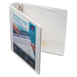 Avery-Dennison Design Edge Presentation View Binder, 1-1/2 Capacity, White (AVE68085)