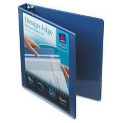 Avery-Dennison Design Edge Presentation View Binder, 1 Capacity, Metallic Blue (AVE68080)