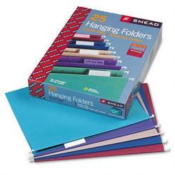 Smead Manufacturing Co. Designer Color Assortment Hanging Folders, Letter, Matching 1/5 Cut Tabs, 25/Box (SMD64056)