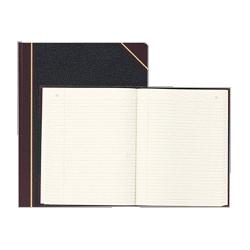 Rediform Office Products book with margin, record-ruled, 300 pages, 14-1/4 x11-1/4 , black (RED58400)