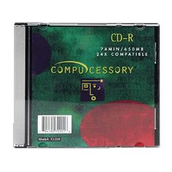 Compucessory cd-r,branded with defined writing area 80 minutes/700mb,sgl (CCS72201)