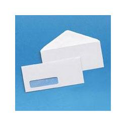 Universal Office Products #10 Trade Size Security Tint White Envelopes with Clear Poly Window, 500/Box (UNV35203)